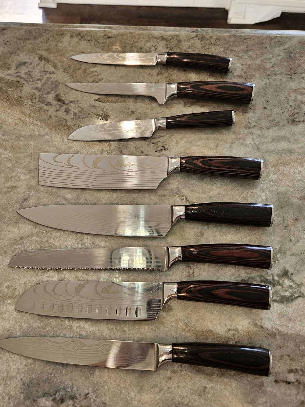 Coolina 8 Piece Chef Knife Set and Sheaths